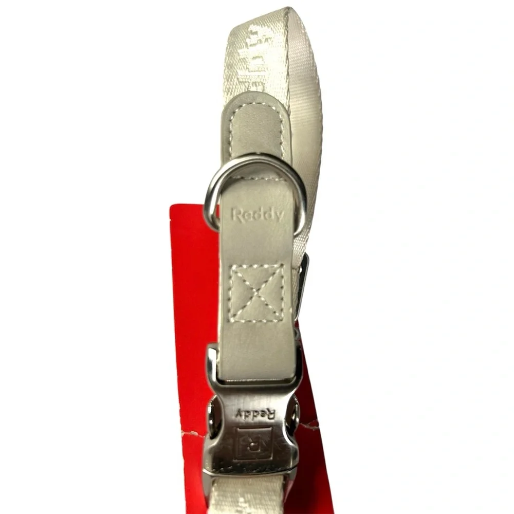 New Reddy Ivory Jacquard Dog Collar Sz S